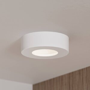 Stropní svítidlo Prios LED Edwina, bílé, 12,2 cm, stmívatelné