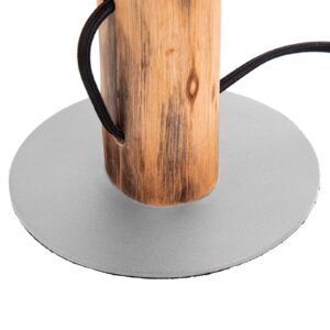 Stolní lampa Norin s rámem z eukalyptového dřeva