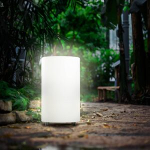 Trasové světlo Mundan, bílé, výška 40 cm
