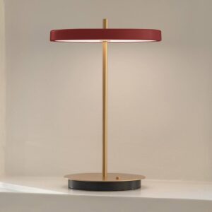 UMAGE Asteria move LED stolní lampa, rubínová
