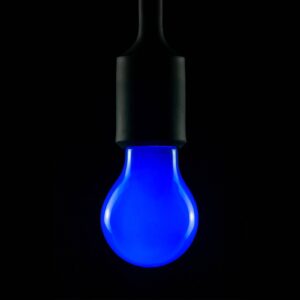 Žárovka LED, modrá, E27, 2 W, stmívatelná