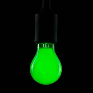 Žárovka LED, zelená, E27, 2 W, stmívatelná
