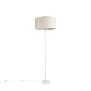 Moderní stojací lampa bílá s odstínem pepřové barvy 50 cm – Simplo