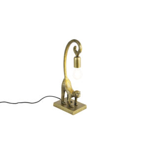 Vintage stolní lampa mosaz – Monkey Hale