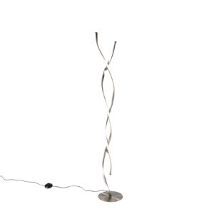 Designová stojací lampa ocelová včetně LED – Paulina