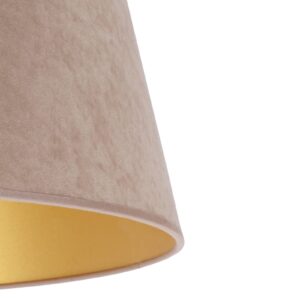 Stínidlo na lampu Cone výška 25,5 cm, béžová/zlatá
