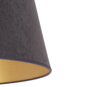 Stínidlo na lampu Cone výška 18 cm, grafit/zlatá