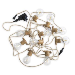 Newgarden Allegra LED světelný řetěz, jutový kabel