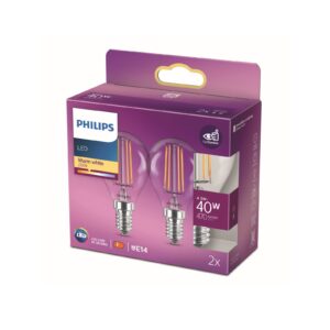 Philips LED žárovka E14 4,3W P45 Filament 2700K 2k