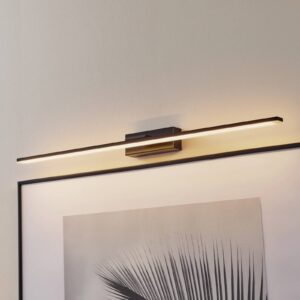 LED nástěnné světlo Miroir 80 cm černá 3000K