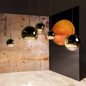 Tom Dixon Mirror Ball LED závěsné Ø 25 cm zlatá