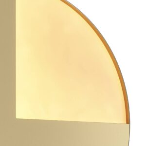 Nástěnné svítidlo Maytoni Jupiter LED, zlatá barva, Ø 18,4 cm