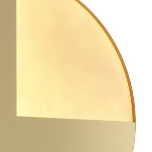 Nástěnné svítidlo Maytoni Jupiter LED, zlatá barva, Ø 25 cm