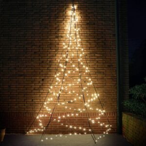Silueta vánočního stromu stěna Fairybell – 4 m