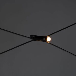 Venkovní světelná síť LED, 3×3 m, barva světla jantarová
