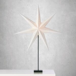 Stojací hvězda Solvalla, výška 100 cm, bílá