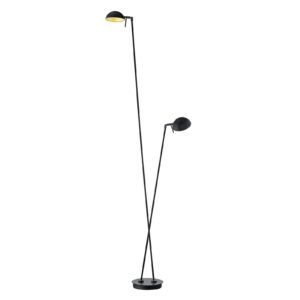 LED stojací lampa Samy v černé a zlaté