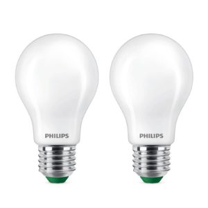 Philips LED žárovka E27 A60 4W 840lm mat 3000K 2ks
