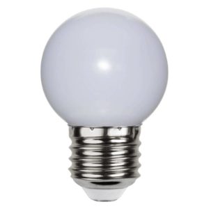 LED žárovka E27 G45 pro světelné řetězy bílá 2700K