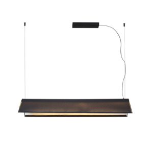 LED závěsné světlo Ludovico Surface, 115 cm, černá