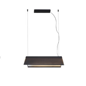 LED závěsné světlo Ludovico Surface, 60 cm, černá