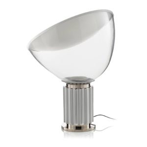 FLOS Taccia malý – stolní lampa LED, hliník