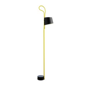 HAY Rope Trick LED stojací lampa černá/žlutá