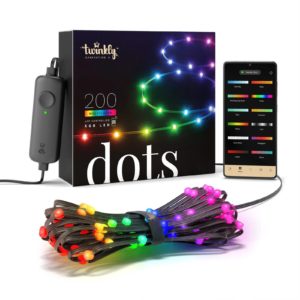 Twinkly Dots LED řetěz RGB, černá, IP44, 10m