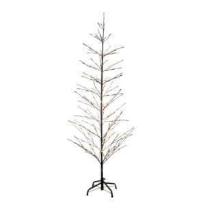 LED strom Isaac výška 210 cm hnědý zasněžený