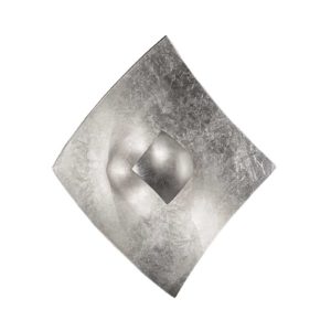 Stříbrné nástěnné svítidlo Quadrangolo, 50 x 50 cm