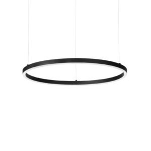 Závěsná LED lampa Ideal Lux Oracle Slim Ø 70 cm černá 3 000 K