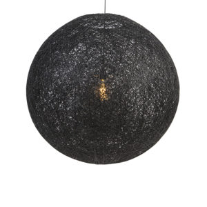 Venkovská závěsná lampa černá 80 cm - Corda