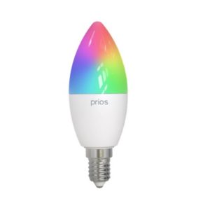 LED žárovka E14 4,5W svíčka stmívatelná RGBW, Tuya