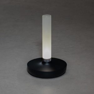 LED stolní lampa Biarritz IP54 baterie CCT, černá