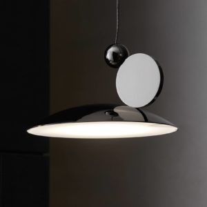 Závěsné svítidlo LED Equilibrium Ø 18 cm černá/niklová