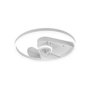 Stropní ventilátor Starluna LED Varyk, bílý, tichý, Ø 50 cm