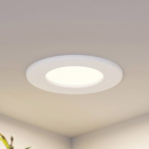 Prios LED vestavné svítidlo Cadance, bílé, 11,5 cm, 3 jednotky, stmívatelné