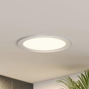 Prios LED vestavné svítidlo Cadance, stříbrné, 22 cm, 3 jednotky,