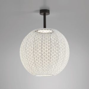 Venkovní stropní svítidlo Bover Nans Sphere PF/60 LED béžové barvy