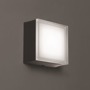 Venkovní nástěnné svítidlo LED 1425 grafit 12,5 x 12,5 cm
