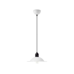 Závěsná lampa LED Stilnovo Lampiatta, Ø 28 cm, bílá