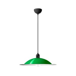 Závěsná lampa LED Stilnovo Lampiatta, Ø 50 cm, zelená