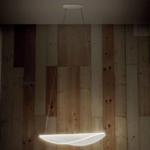 Stilnovo Diphy LED závěsná lampa, bílá Délka 75,6 cm