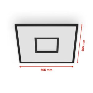 LED panel Centreback CCT RGB 60x60cm černý