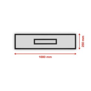 LED panel Centreback CCT RGB 100x25cm černý
