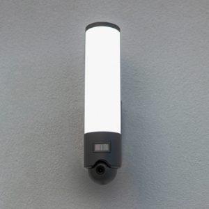 LED venkovní nástěnné světlo Elara černá kamera