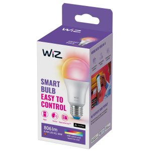 WiZ A60 LED žárovka matná WiFi E27 8,5W RGBW