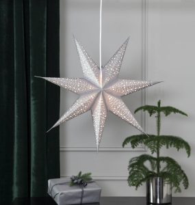 Papírová hvězda Blinka bez osvětlení Ø60cm stříbro