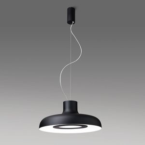 ICONE Duetto LED závěsné svítidlo 927 Ø35cm černá/bílá
