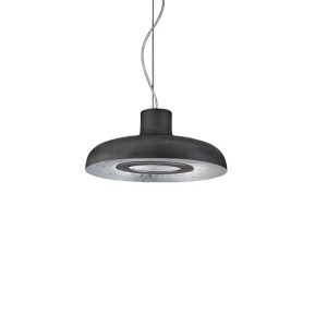 ICONE Duetto LED závěsná lampa 927 Ø55cm železo/stříbro